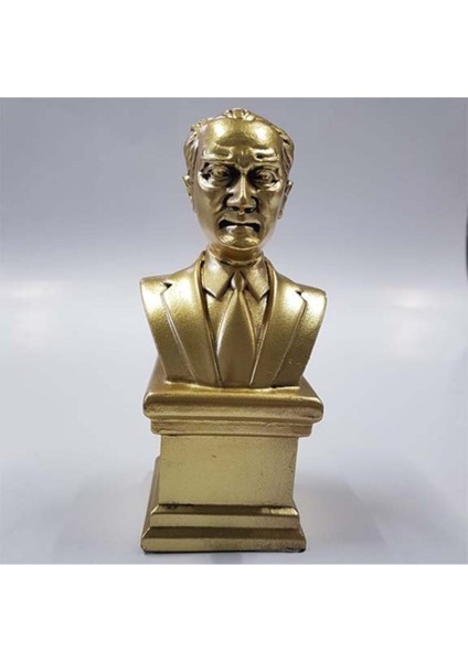 Parlak Altın Atatürk Büst Biblo, Şık ve Zarif Dekoratif Hediye Seçeneği fiyatları
