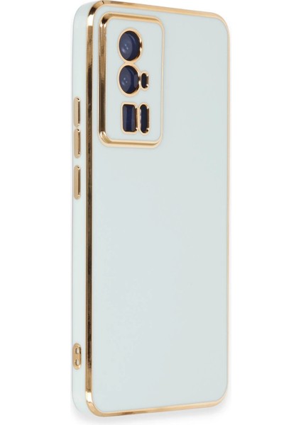 Xiaomi Poco F5 Pro Kılıf Volet Silikon - Açık Yeşil Drstr