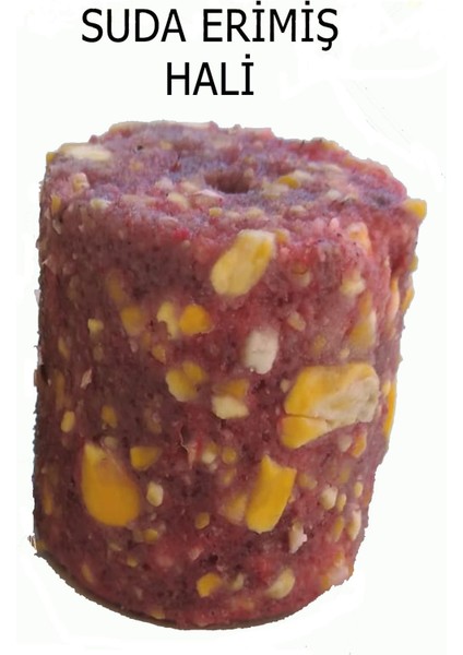 Sazan Balık Avı Delikli Silindir Karışık Küspe 100 gr (20 Adet)