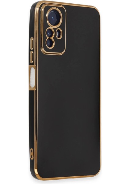 Xiaomi Redmi Note 12S Kılıf Volet Silikon - Siyah Drstr