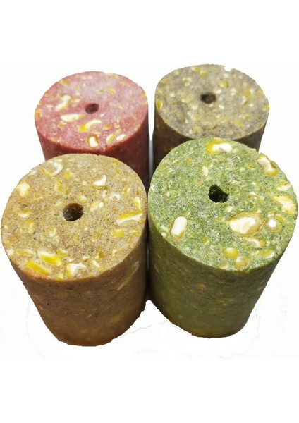 Sazan Balık Avı Delikli Silindir Karışık Küspe 100 gr (20 Adet) modelleri