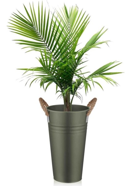 Haki Yeşil Galveniz Vazo 40CM