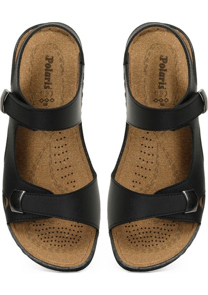 166965.Z5FX Siyah Kadın Düz Sandalet fırsatları