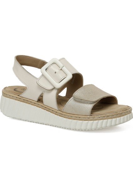 105518.Z5FX Bej Kadın Comfort Sandalet
