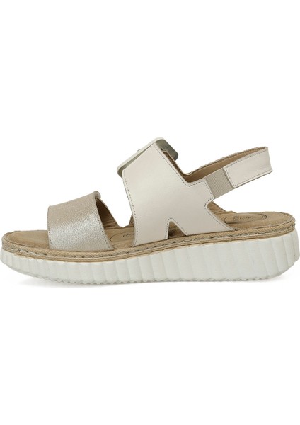105518.Z5FX Bej Kadın Comfort Sandalet