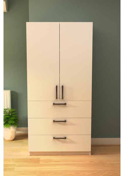 Çok Amaçlı Kiler Mutfak Yüklük Dolabı 3 Çekmeceli Atlantik Çam KDC-180X86X45 fiyatları