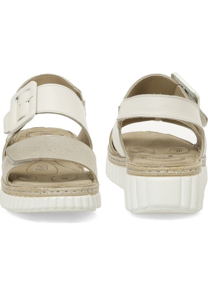 105518.Z5FX Bej Kadın Comfort Sandalet