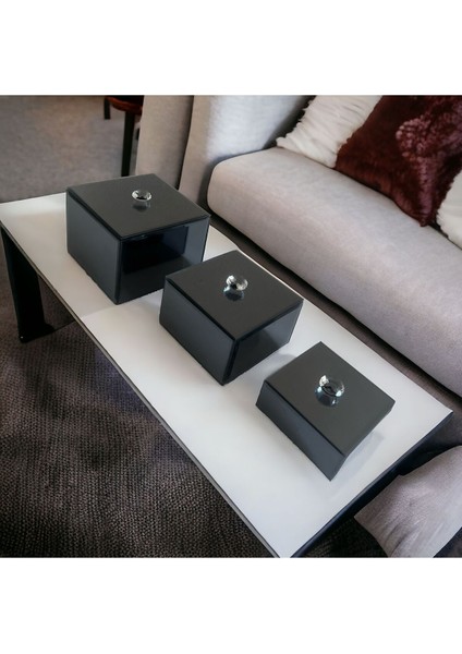 3’lü Takı Kutusu Gümüş Renkli, Şık ve Kullanışlı Tasarım fiyatları