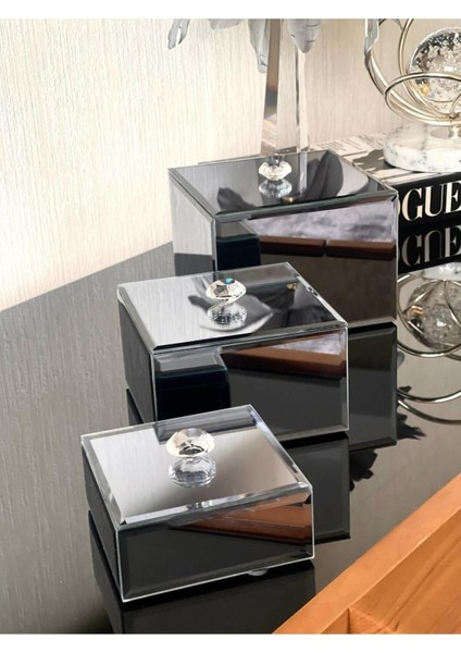 3’lü Takı Kutusu Gümüş Renkli, Şık ve Kullanışlı Tasarım