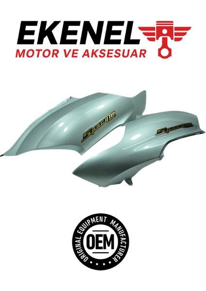 Honda Spacy 110 Sele Altı Yan Kapak Gri Takım Oem