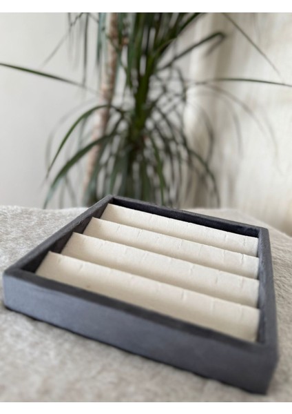 Yerli Süet Organizer, Antrasit/krem, 17X17 Cm, 16 Çiftli, Şık ve Fonksiyonel Tasarım indirimleri