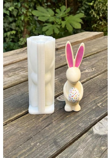 Beyaz 3D Tavşan Silikon Mum Kalıbı, Şık ve Kullanışlı Tasarım modelleri