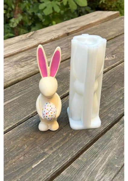 Beyaz 3D Tavşan Silikon Mum Kalıbı, Şık ve Kullanışlı Tasarım indirimleri