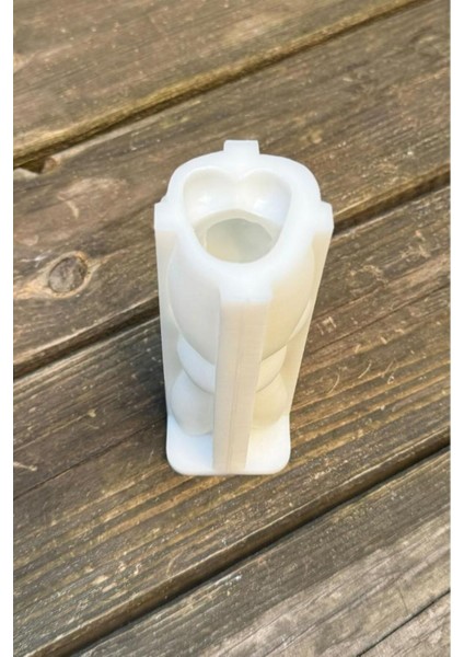 Beyaz 3D Tavşan Silikon Mum Kalıbı, Şık ve Kullanışlı Tasarım