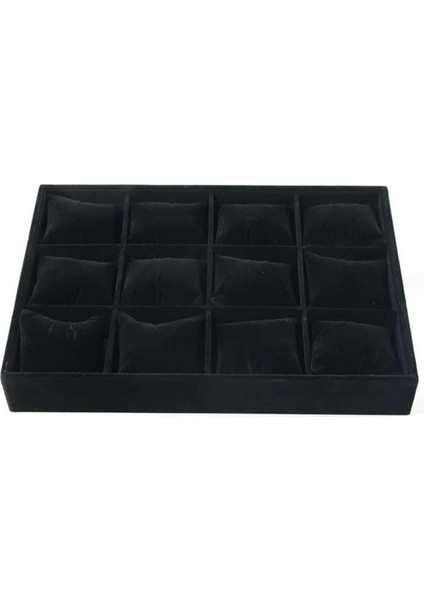 Şık Siyah Takı ve Saat Organizeri ile Düzenli ve Zarif Saklama Alanı