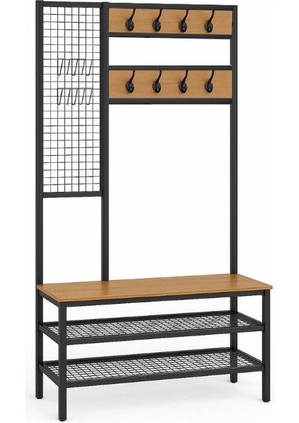 Metal Portmanto, Elbise Askılığı, Vestiyer, Ayakkabılık, Siyah, Tel Askılık indirimleri