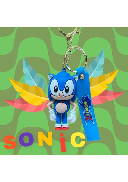 Sonic Figürlü Anahtarlık & Çanta Süsü