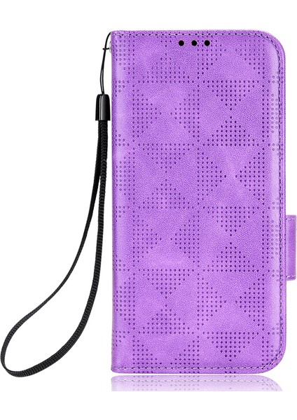 Hiçbir Şey Için Telefon(2)Baskılı Üçgen Stand Kabuk Düşmeye Dayanıklı Pu Deri Cüzdan Telefon Kılıfı-Mor (Yurt Dışından) fiyatları