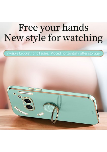 Xınlı For Nothing PHONE(2A) Cover Galvanik Halka Ayaklı Yumuşak Tpu Telefon Kılıfı-Beyaz (Yurt Dışından) fiyatları