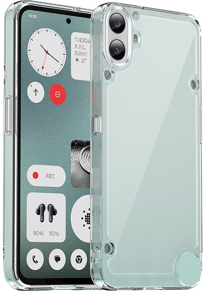 For Nothing Cmf Telefon 1 Darbeye Dayanıklı Kılıf Tpu+Akrilik Koruyucu Şeffaf Telefon Kılıfı-Şeffaf (Yurt Dışından)