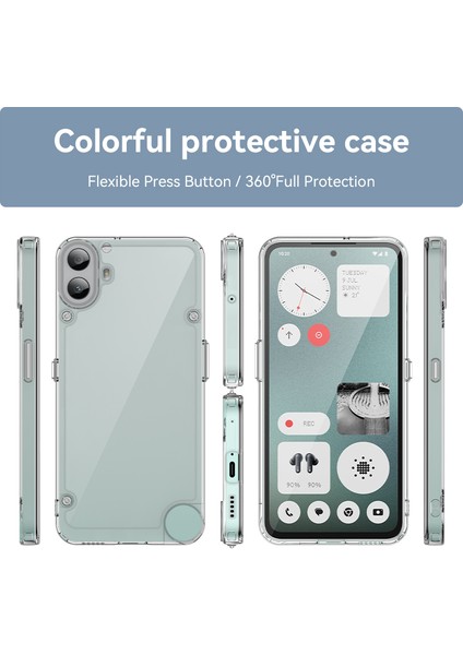 For Nothing Cmf Telefon 1 Darbeye Dayanıklı Kılıf Tpu+Akrilik Koruyucu Şeffaf Telefon Kılıfı-Şeffaf (Yurt Dışından) fırsatları
