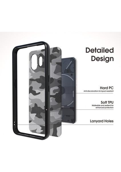 Ibmrs For Nothing Telefon(2)Kılıflar Darbeye Dayanıklı Tpu+Pc Telefon Kılıfı Ince Uyumlu Kabuk-Sanatsal Kamuflaj (Yurt Dışından) fiyatları