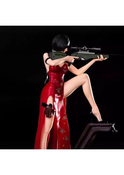 Resident Evil King Ada Keskin Nişancı Tüfeği Güzel Kız Kukla Heykeli Kutu Figürü (Yurt Dışından) modelleri