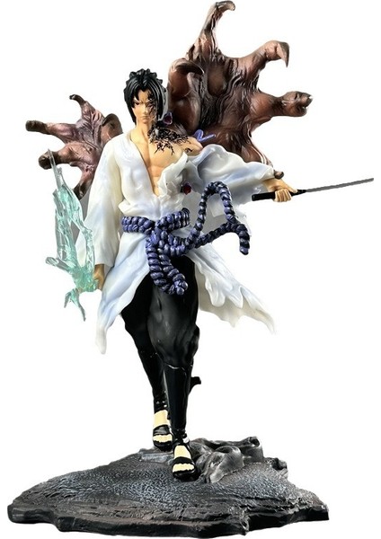 Demir Perde Sasuke Naruto Figürü Büyülü Mühür Sasuke Model Süsleri Naruto Figürü (Yurt Dışından)