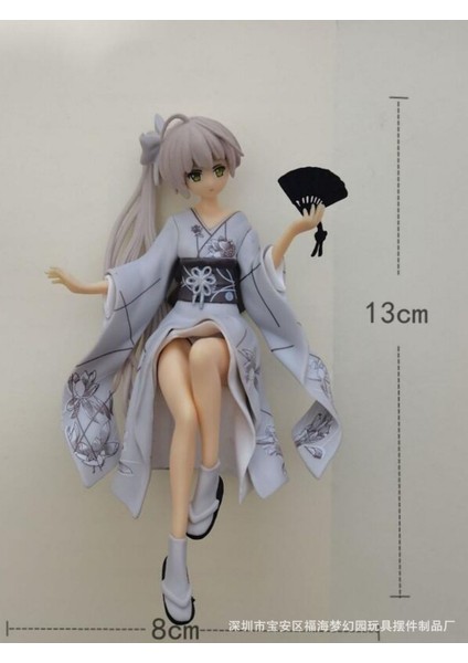 Iki Boyutlu Yuanno Sora Kasuhino Qiong Figürü Kimono Qiong Kız Çevresel Modeli (Yurt Dışından)