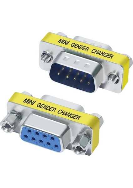 Powermaster PM-26520 Db9 RS232 Erkek-Dişi (M2F) 9 Pin Çevirici Ara Adaptör