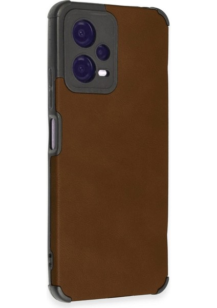 Xiaomi Redmi Note 12 5g Kılıf Loop Deri Silikon - Kahverengi Drstr