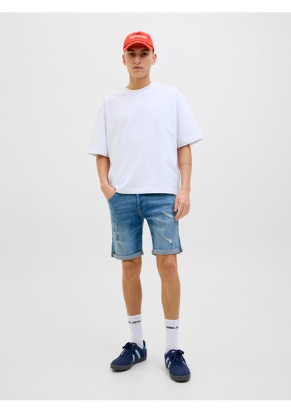Jack Jones Erkek Likralı Kot Şort 12269608