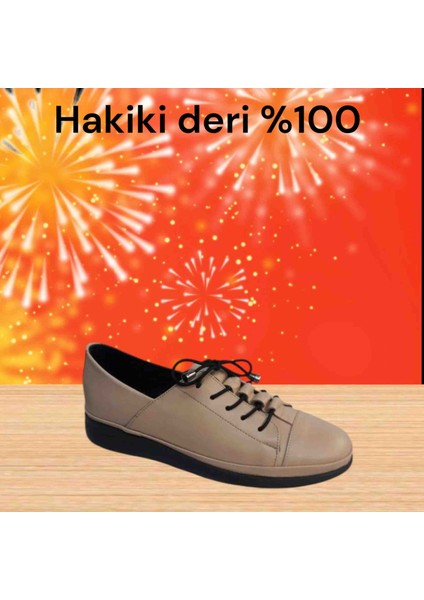 2262 Bej Deri Ayakkabı