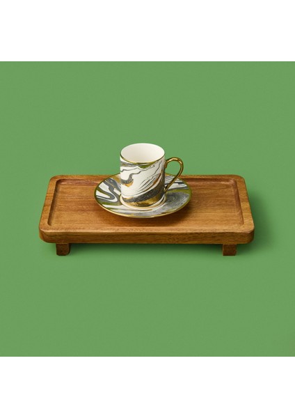 Ayaklı Sunumluk - Kahverengi - 26X14 cm fırsatları