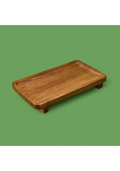 Ayaklı Sunumluk - Kahverengi - 26X14 cm indirimleri