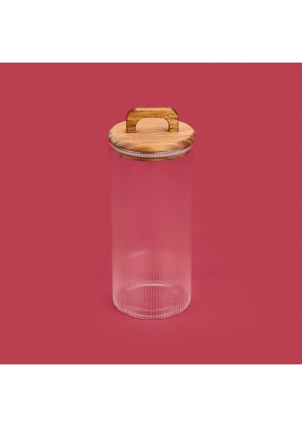 Kapaklı Cam Erzak Kabı - Kahverengi / Şeffaf - 1500 ml modelleri
