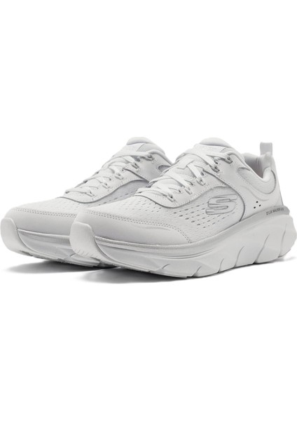 D'lux Walker 2.0-Gradient Glam Memory Foam Leather Womens Walking Shoes Hakiki Deri Hafızalı Taban Kadın Yürüyüş Ayakkabısı Beyaz