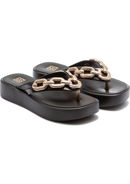 Chain Kadın Parmak Arası Terlik Siyah 35/40 fiyatları