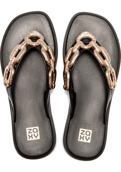 Chain Kadın Parmak Arası Terlik Siyah 35/40 fırsatları