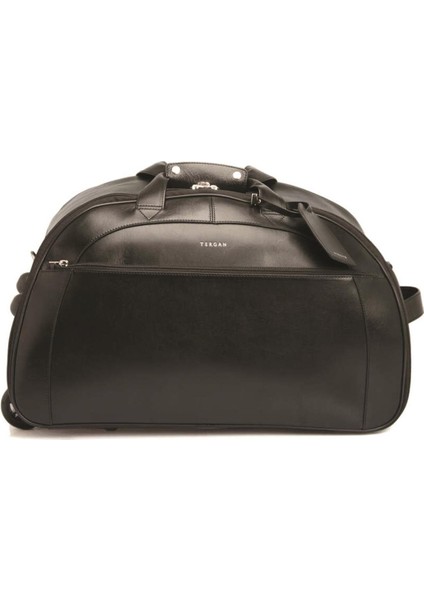 S1SC00002566-A97 Deri Unisex Seyahat Çantası - Siyah