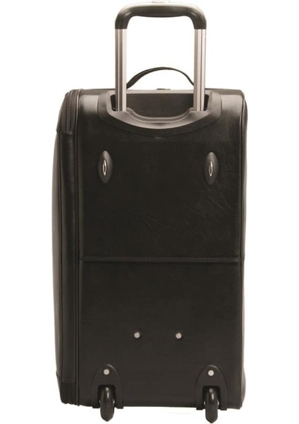 S1SC00002566-A97 Deri Unisex Seyahat Çantası - Siyah fırsatları