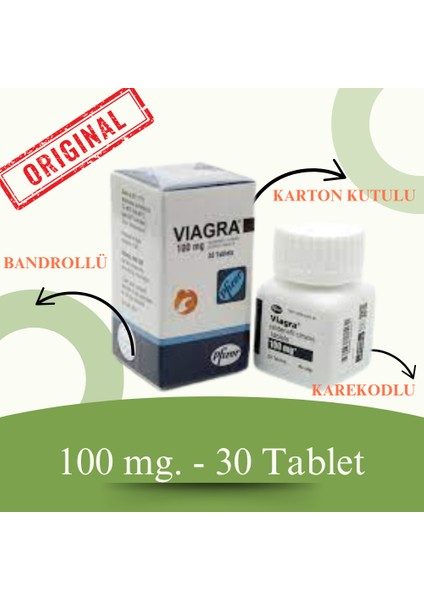 Viâgrâ Hap 100 Mg 30'lu Tablet Orjinal, Karekodlu, Kutulu Viagra_â 100 Mg Geciktiric_i Sertleştiric_i Istek ve Performans Artırıc_ı Orjinal Viagrahapları 100MG Lovıx