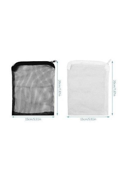 Akvaryum Sump Filesi Fermuarlı Siyah 15X20CM x 5 Adet