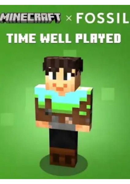 Minecraft Java & Bedrock Edition: Fossil Collab Time Well Played Reward - XBOX/PC Minecraft Key