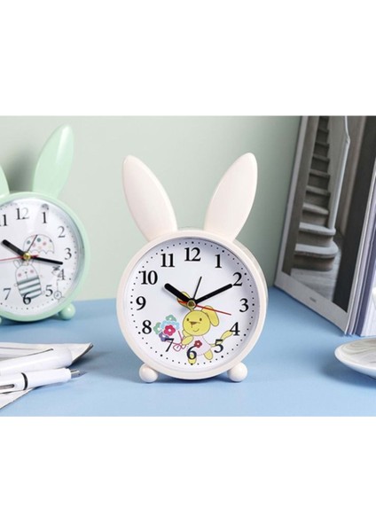 Sevimli Tavşan Tasarımlı Çalar Masa Saati, Şık ve Kullanışlı Dekoratif Saat