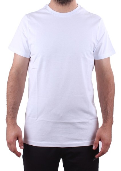 2300 Beyaz Günlük Pamuklu Basıc Bisiklet Yaka Erkek Tişört fiyatları