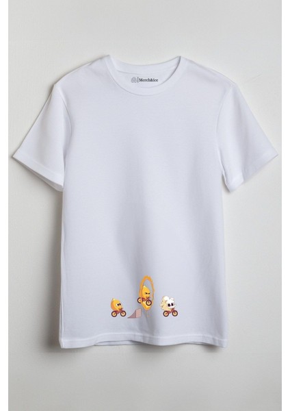 Ateşten Geçen Mısırlar Baskılı Unisex T-Shirt Beyaz