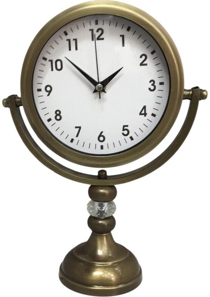 Şık Kristal Masa Saati, Kahverengi, Modern ve Zarif Tasarım modelleri