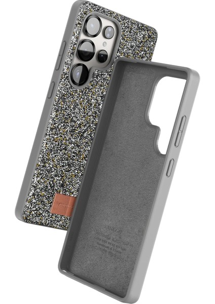 Onegif Samsung Galaxy S25 Ultra Bright Simli Kapak - Gümüş Drstr fiyatları