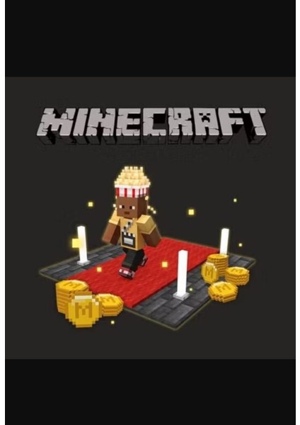 Minecraft Java & Bedrock Edition: Popcorn Bucket Hat And Butter Shirt - XBOX/PC Minecraft Key